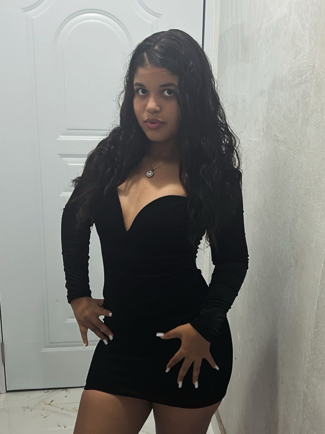 A girl from Dominican Republic in a short clip